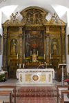 L`altare della Chiesa di San Carlo Borromeo - Poggiodomo