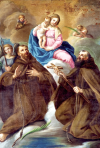 La Vergine col Bambino e due Santi Francescani - Chiesa di San Francesco - Cascia
