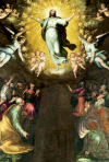 L`Ascensione di Gesù - Nicolò Circignani (Il Pomarancio), 1596 - Chiesa di San Francesco - Cascia