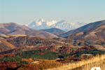  Il " Gran Saso d`Italia" in Abruzzo visto da "Monte Meraviglia" una delle montagne che sovrastano la città di Cascia